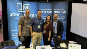 Jones Mayer attorneys at the firm booth at the Cal Cities 2026 Annual Conference and Expo in Anaheim